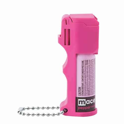 Mace Hot Pink Pepper Spray Pocket Model Reverse Side Front
