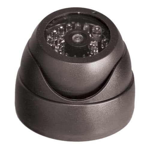 Dummy Dome Camera with LED and IR Sensor Grey Front Tilt Up