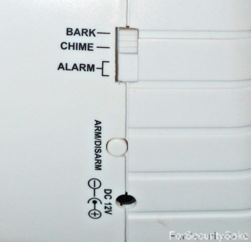 Barking Dog Alarm 2nd Side Controls