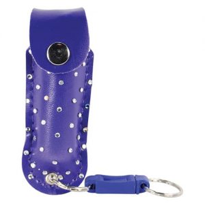 Wildfire™ 1.4% MC 1/2 oz With Blue Rhinestone Holster And Key Ring