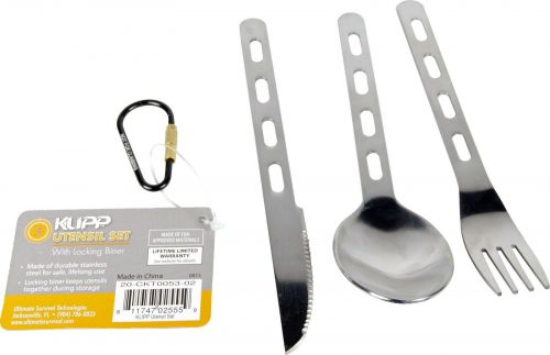 Camping-Backpacking-Mess-Utensil-Set Separated Showing Clip